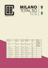 Load image into Gallery viewer, MILANO TOTAL 50 1974